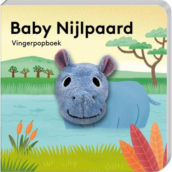 Vingerpopboekje Wild Baby Nijlpaard