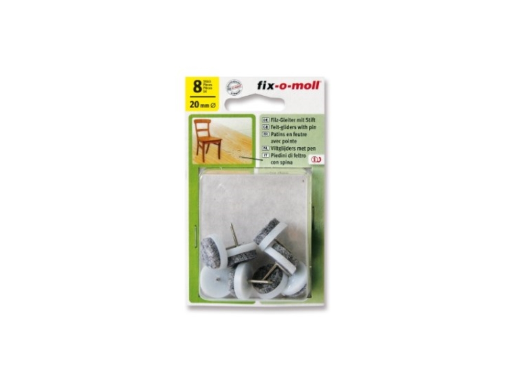 Fix-o-moll viltglijder met pen rond 20mm