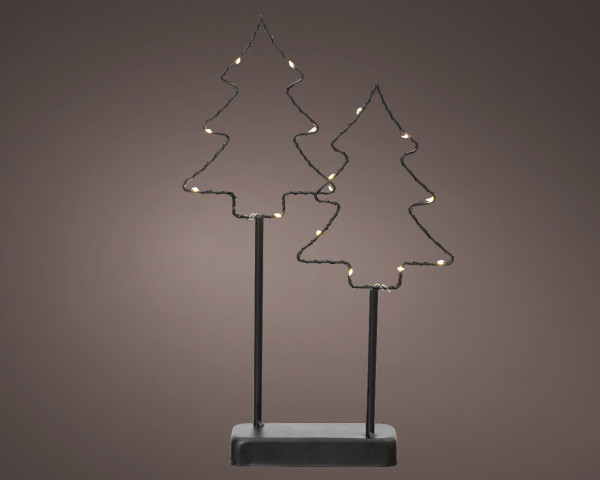 Kerstbomen LED op standaard metaal H35cm