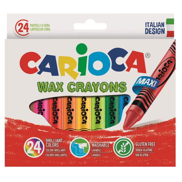 Carioca Maxi waskrijt 24 pcs