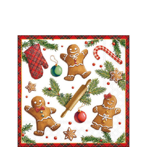 Ambiente Servetten 25cm Gingerbread