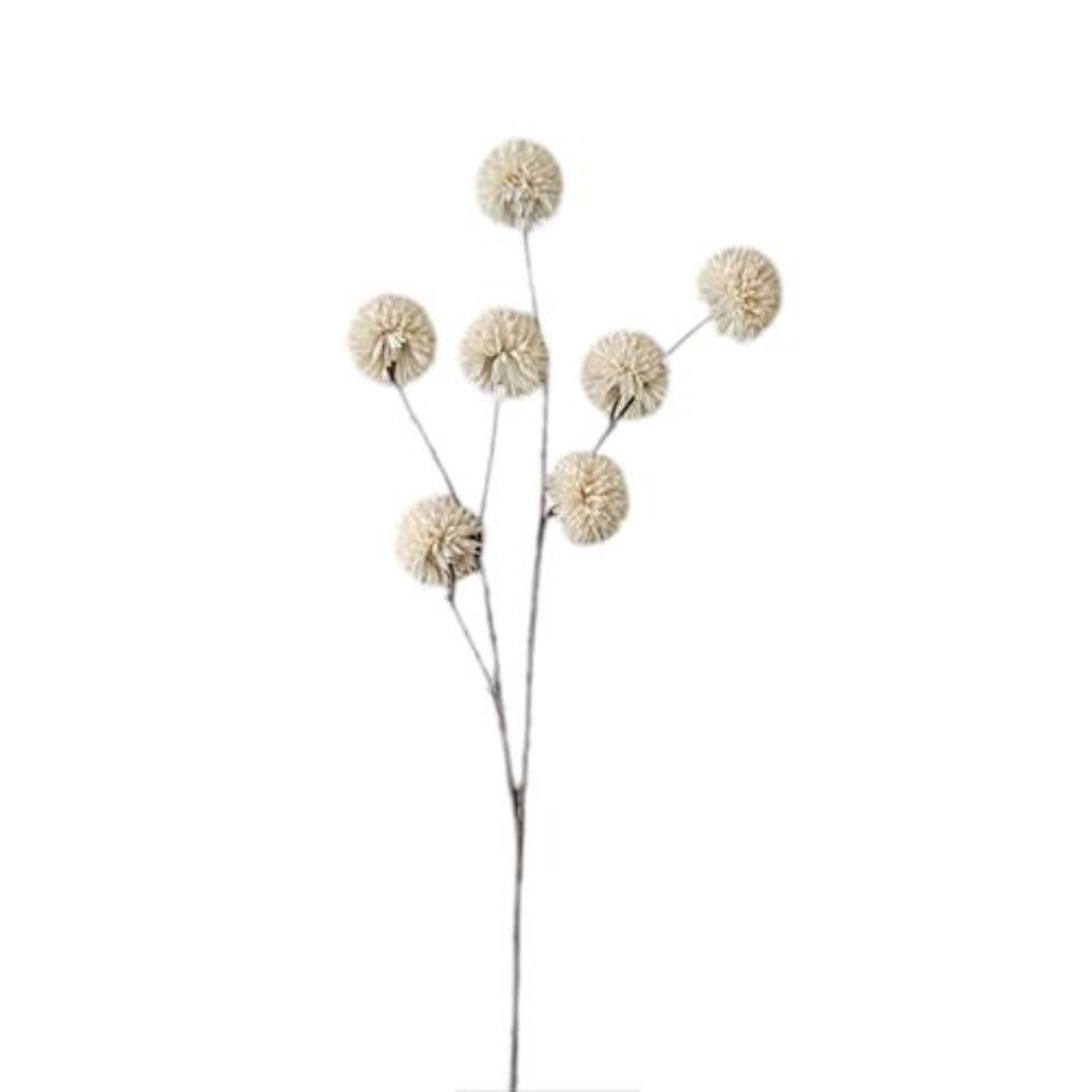 Roberts Collection Kunsttak Pompom Crème 98cm