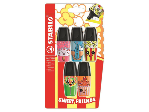 STABILO BOSS MINI Sweet Friends etui 5