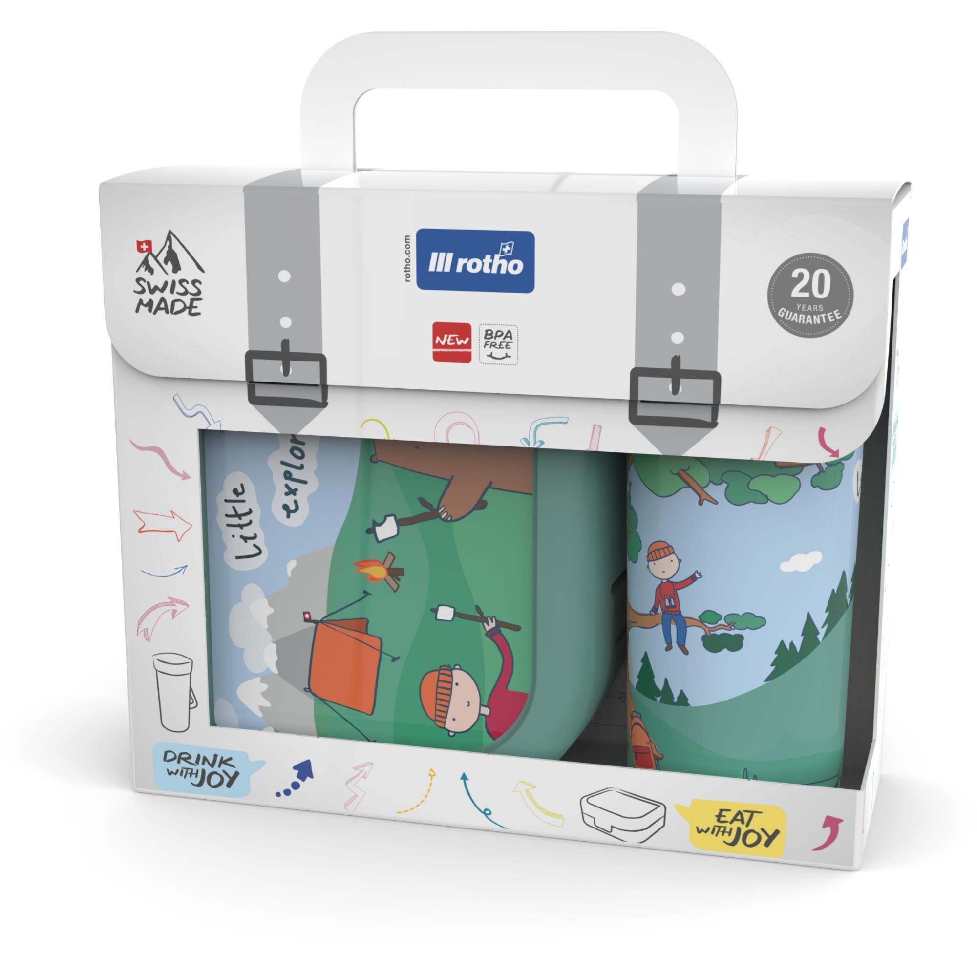 Rotho Lunchbox En Schoolbeker Set To Go Memory Kids Kids Explorer Boys