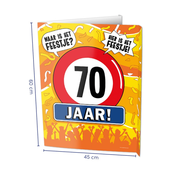 Paperdreams Window signs - 70 jaar