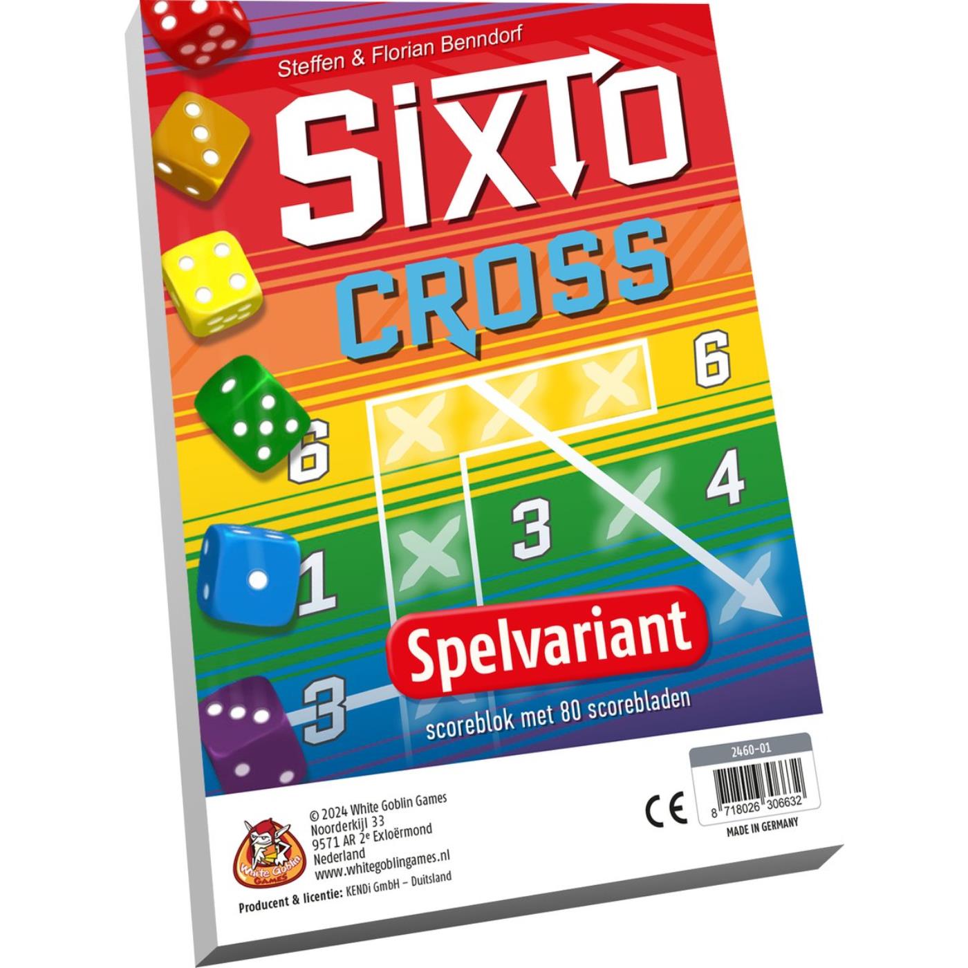 White Goblin Games Sixto Cross Blok Met 78 Scorebladen