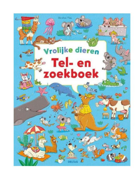 Tel- en zoekboek - Vrolijke dieren