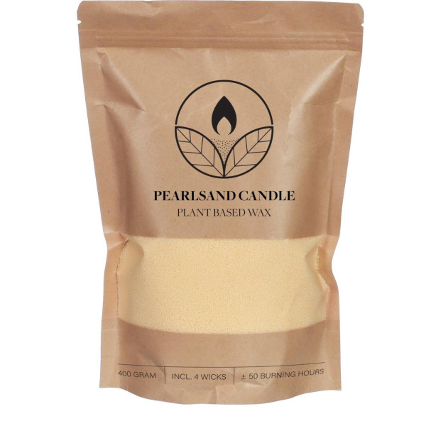 Kaarsenzand Pearlsand candle 400gr creme