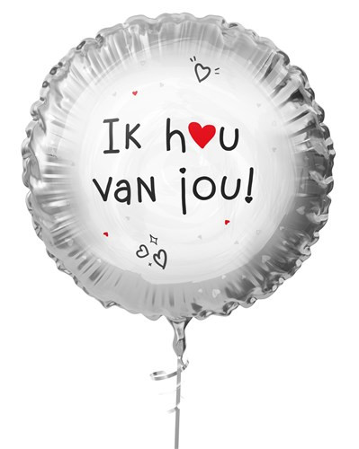 Folieballon "Ik hou van jou" Ø45cm