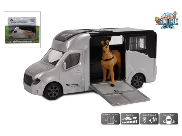 Kids Globe Paardentruck die-cast 20cm