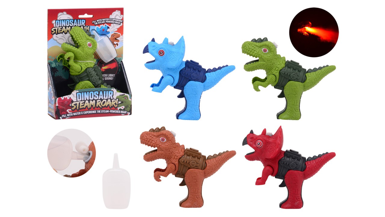 John Toy Dino Stoom Blaster 16x6x20cm ( Excl. Batterijen )