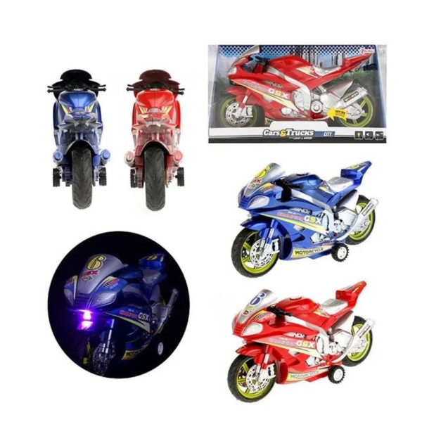 Toi Toys Racemotor 30cm frictie