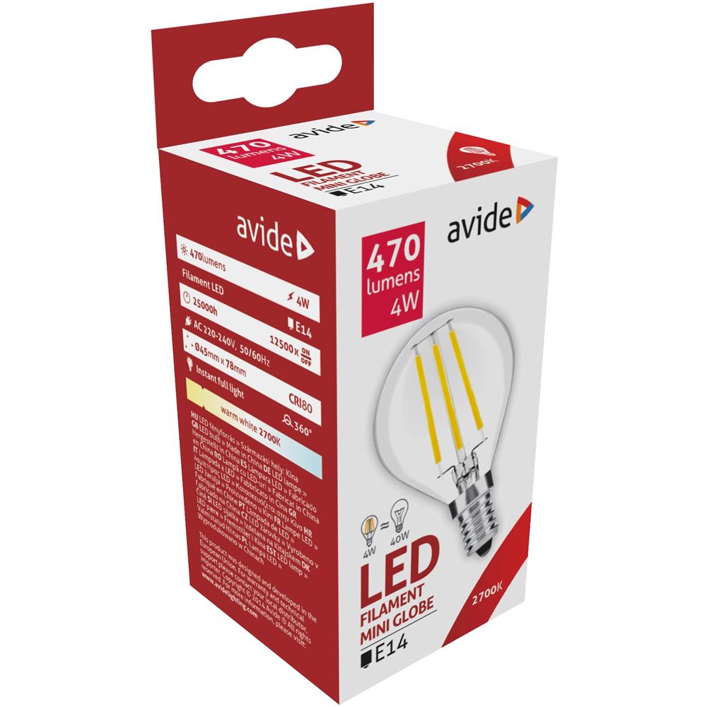 Filament Led Lamp 400 Lumen Avide