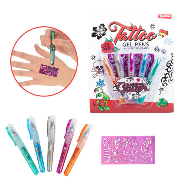 Toi Toys TATTOO Tattoo gelpennen set a 5