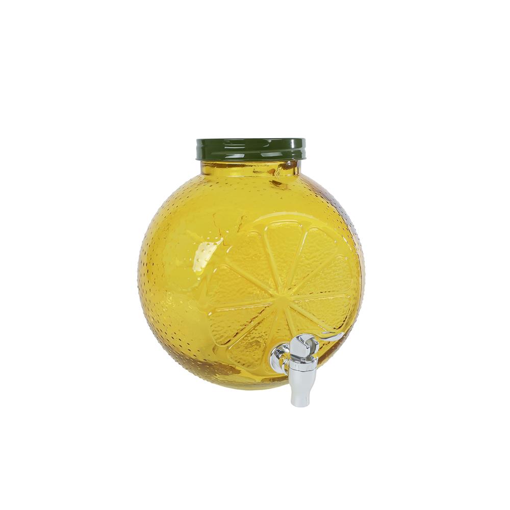 Merkloos CitrusLemon Drankdispenser Glas 19x19x24,5cm