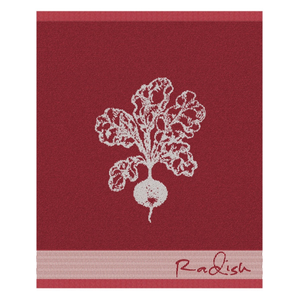 DDDDD Keukendoek radish rood 6st