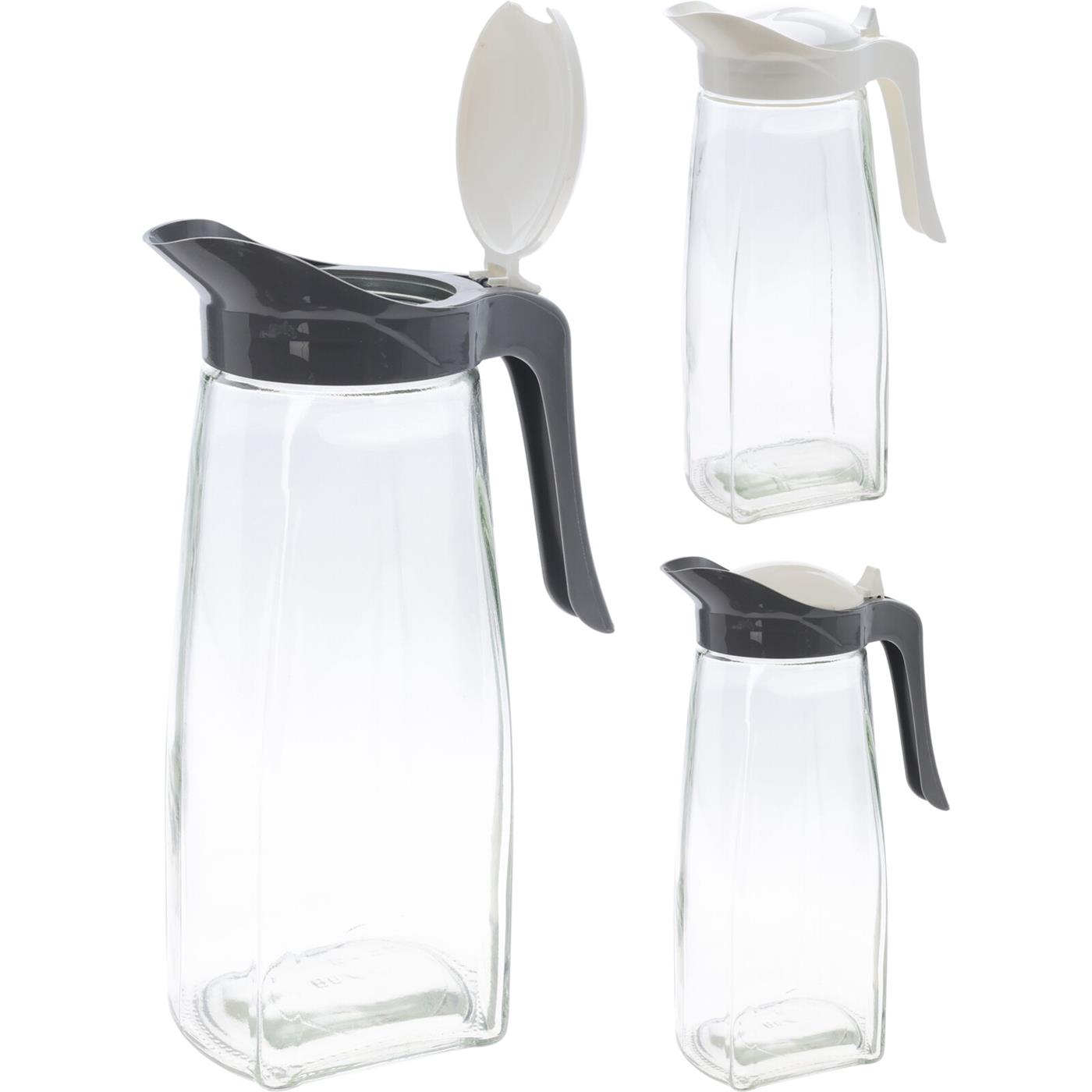 Excellent Houseware Schenkkan Glas 1500ml 2 Ass. Kleur