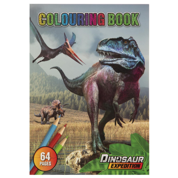 Grafix Dino kleurboek A4