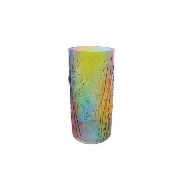 Vaas Rainbow multicolor glas Ø12x25,5cm