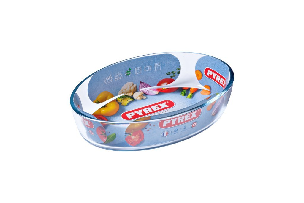 Pyrex ovale schotel 30x21cm.