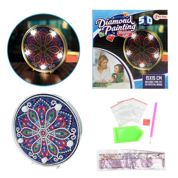 Toi Toys Diamond painting Mandala lamp