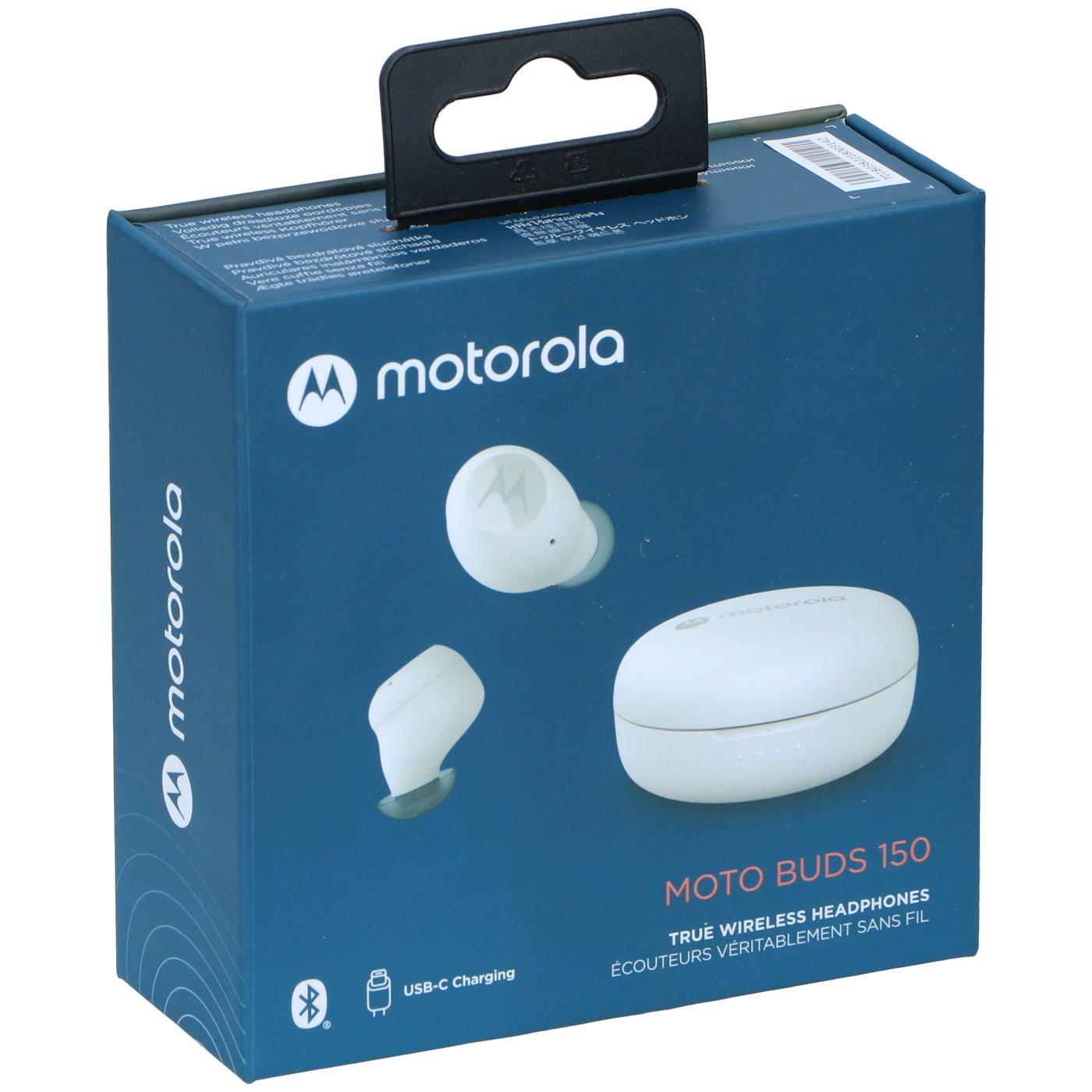 Motorola Sound Draadloze Oordopjes Moto Buds 150 Waterbestendig 18-uur Afspeeltijd Wit