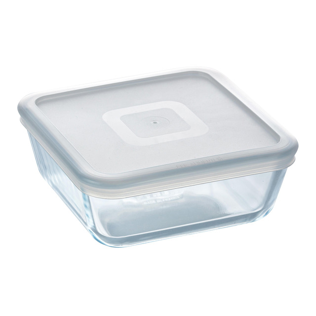 Pyrex Schaal met deksel 0,85L 15x15cm