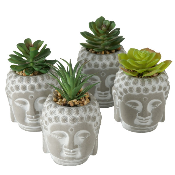 Boltze Home Kunstplant in pot buddha