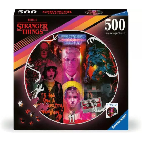 Ronde puzzel Stranger Things 500 stukjes