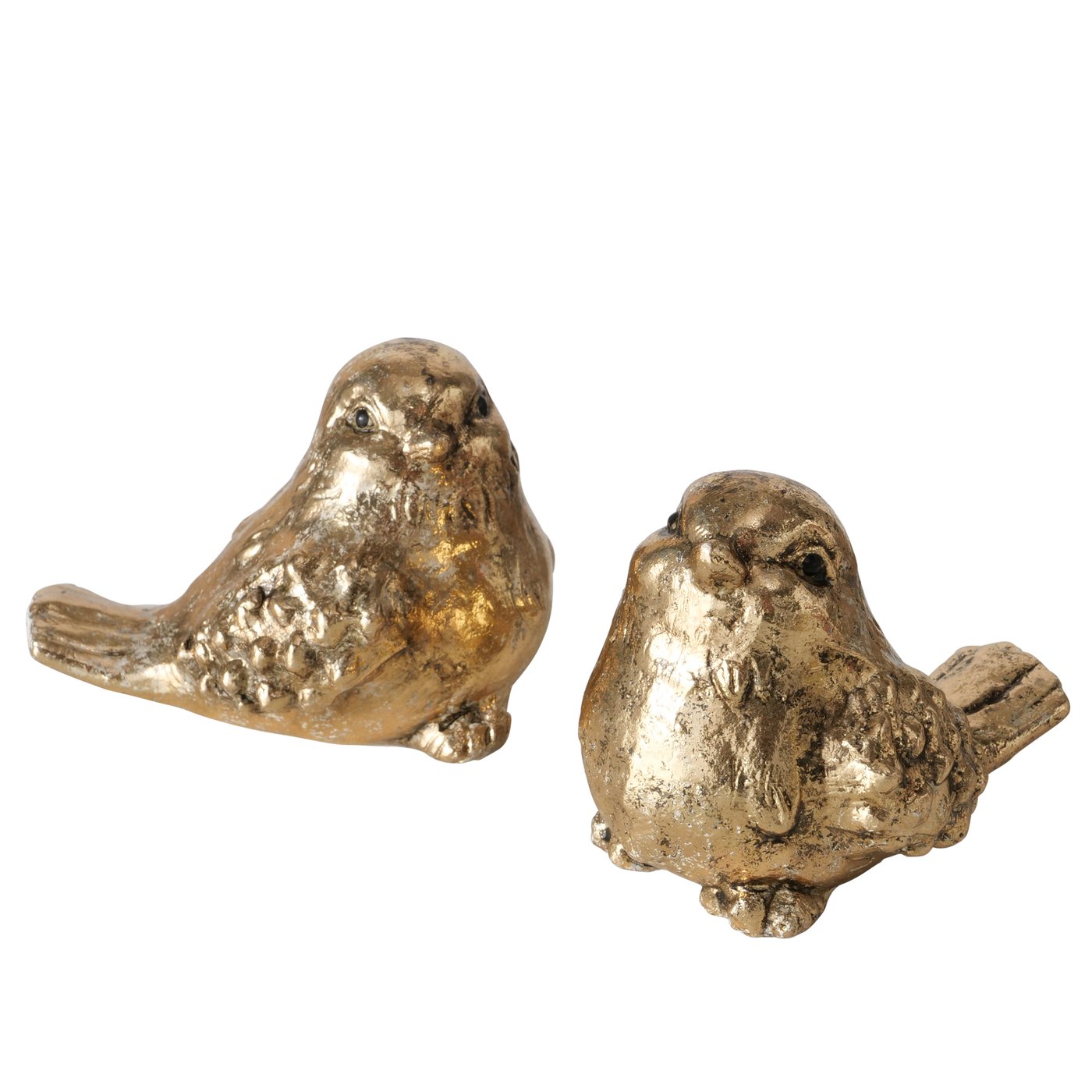 Boltze Home Beeldje Vogel Niro Keramiek H7,5cm Goud