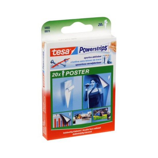 Tesa powerstrips voor posters 20 st