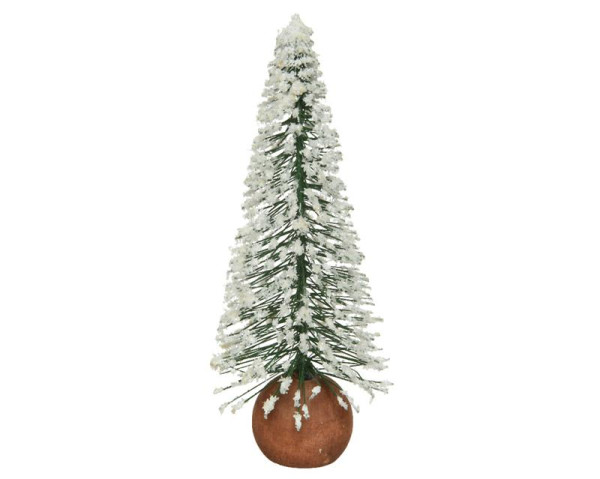 Mini kerstboom met sneeuw 22cm