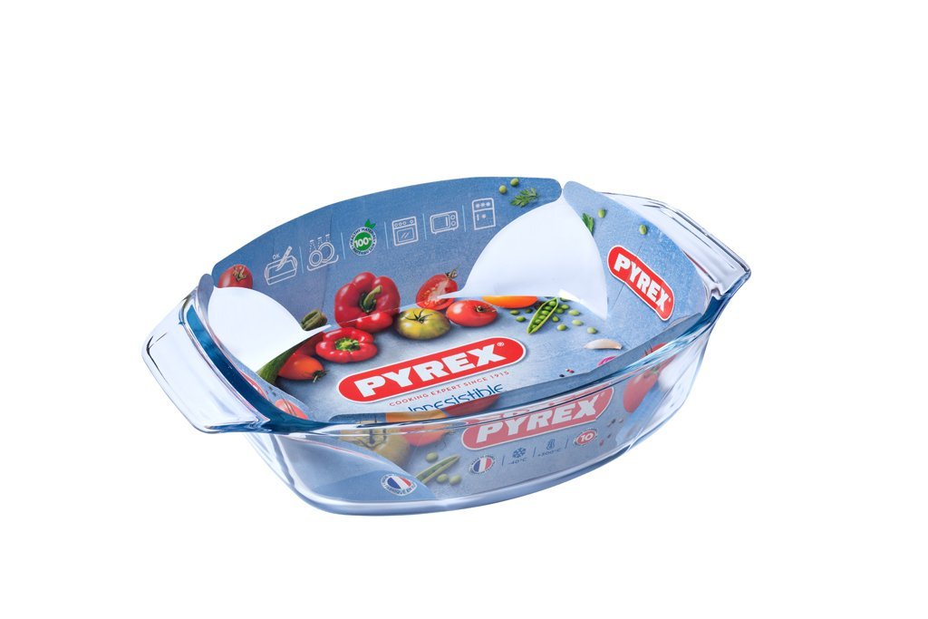 Pyrex ovale braadslede glas 35 x 24 cm