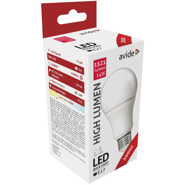 Avide LED lamp E27 14W 3000K WW 1521lm