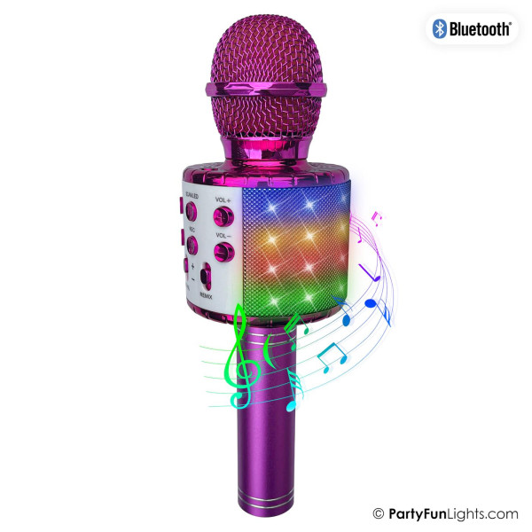 Karaoke mic party speaker roze