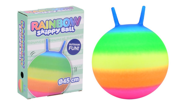 John Toy Regenboog skippybal 45cm