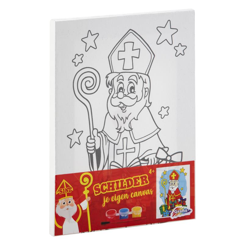 Grafix Sint Canvas Schilderset 20x15cm