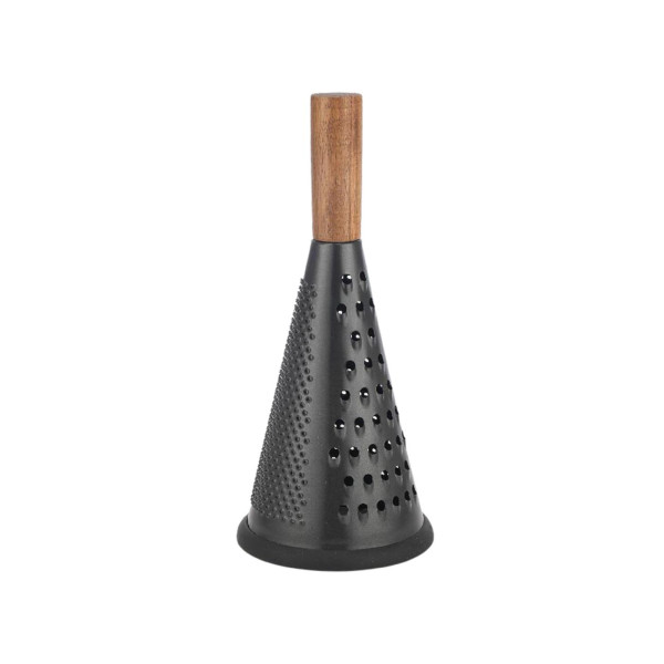 Rasp pyramide RVS zwart acacia 25,5cm