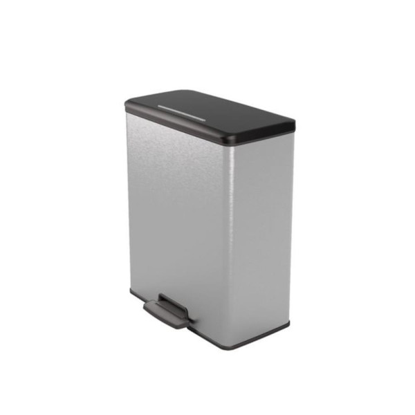 Curver Deco Bin Duo 26L+26L zilver