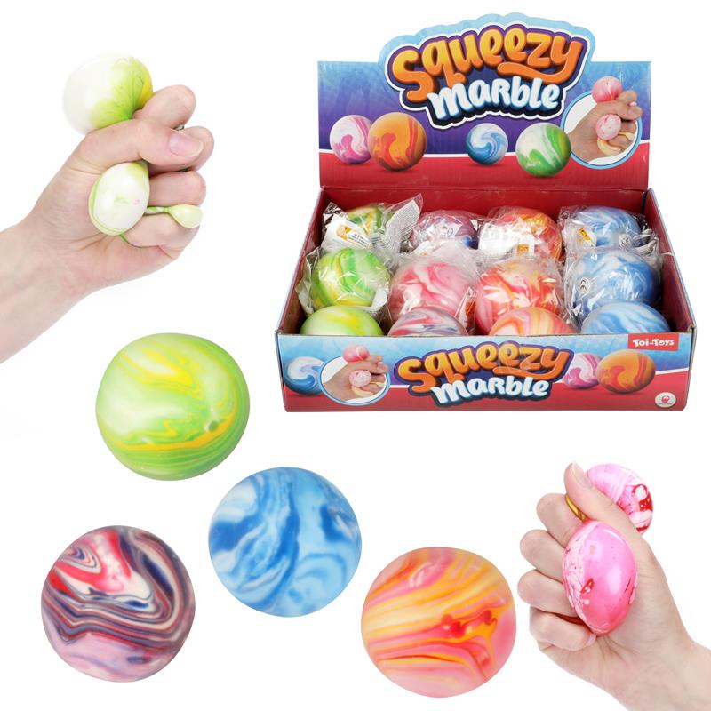 Toi Toys Knijpbal Squeezy Marble Super Soepel ?6cm