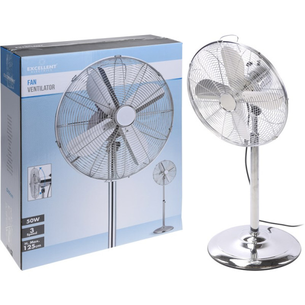 Ventilator staand chroom Ø40cm