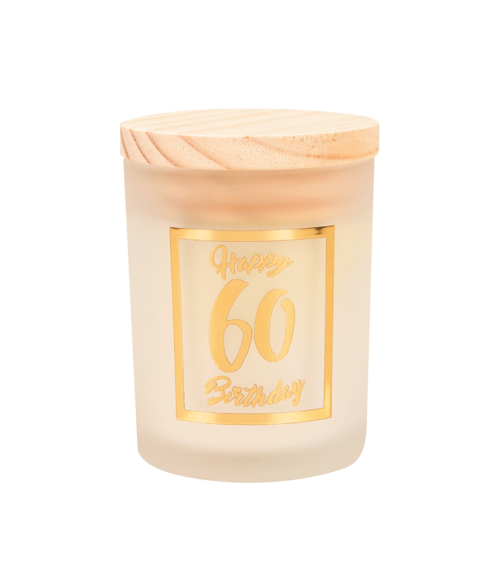 Deze Small Scented Candle Wordt Geleverd In Een Mooie Glazen Pot Met Gold/white