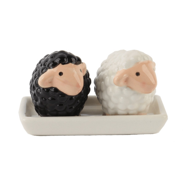 Peper en zoutstel schapen 10x5,5x6cm