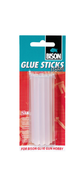 Bison lijmsticks 7mm hobby 12 stuks