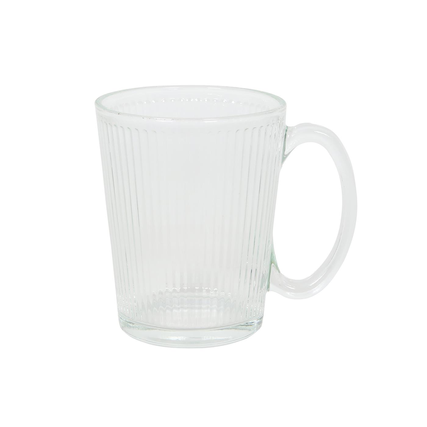 Merkloos Drinkglas Ribbel 300ml Doos A 6 Stuks