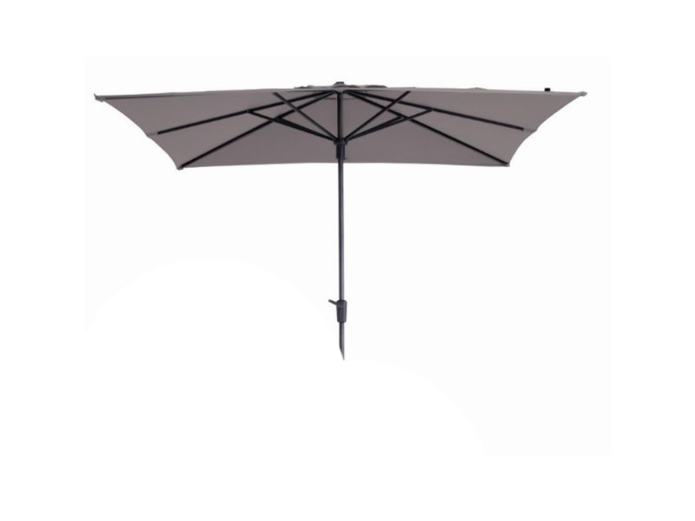 Parasol Syros opdraai 280x280cm taupe