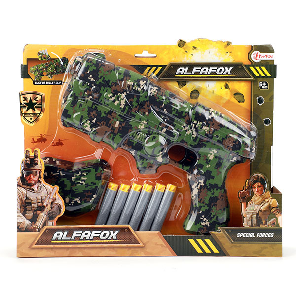 Toi Toys Pistool Militair met 6 pijlen