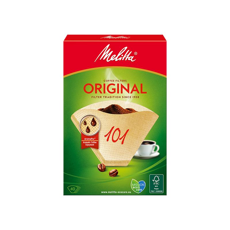 Melitta Koffiefilters 101 Bruin Pak A 40 Stuks