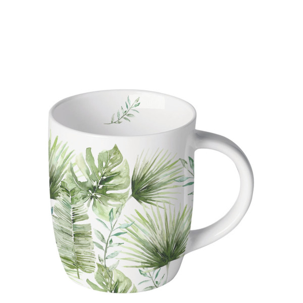 Ambiente Mok 0.2L Jungle leaves white