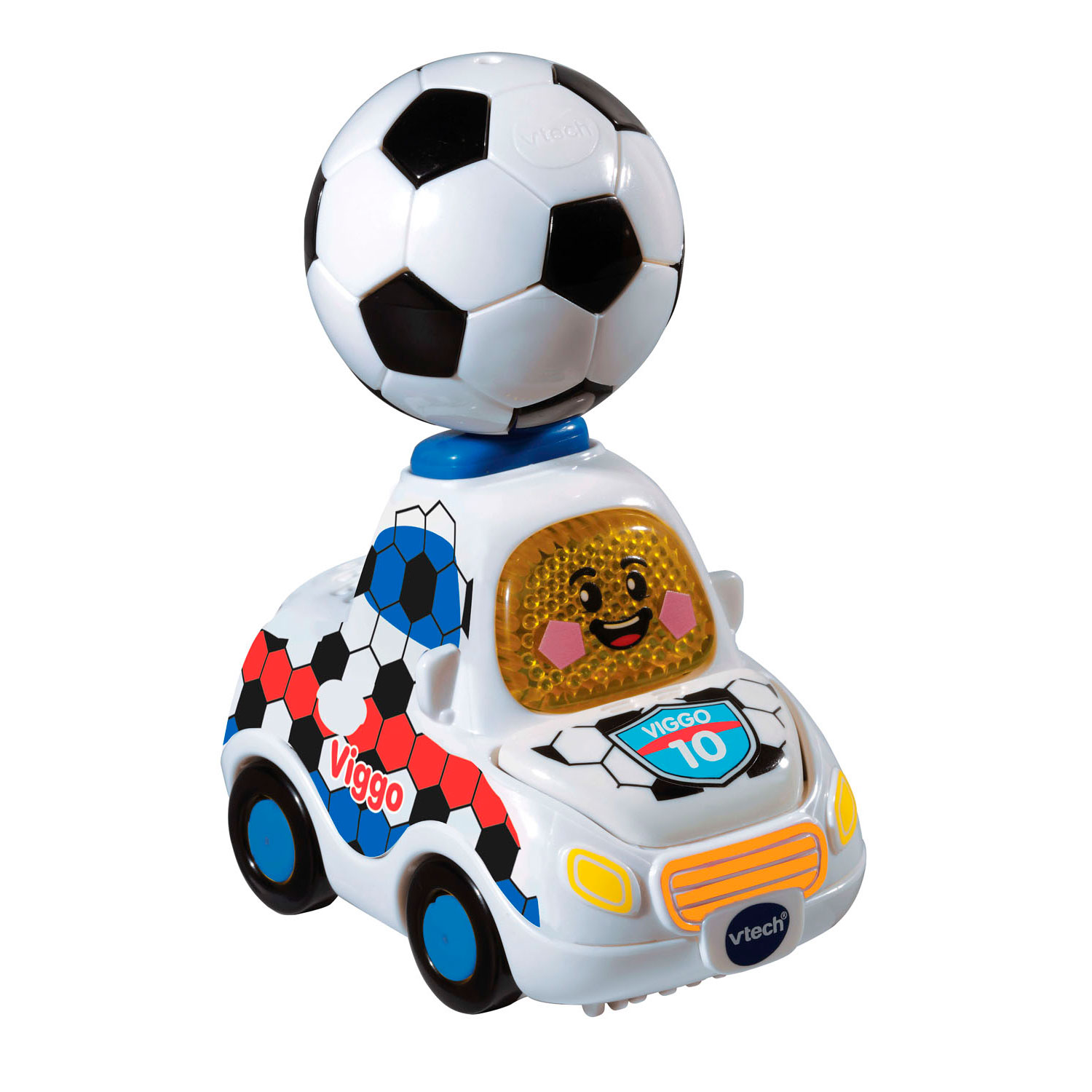 VTech Toet Toet auto: Viggo Voetbalauto NL wit 15 cm